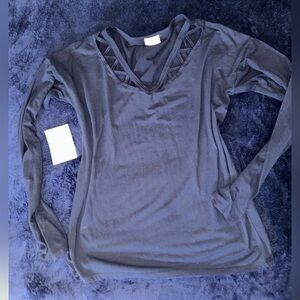Elegant Blue Women's Top